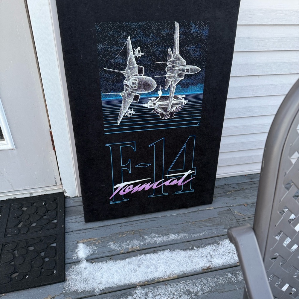 F-14 Tomcat Black Wall Art